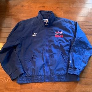Vintage Buffalo Bills Logo Athletic Jacket Windbreaker SZ Large NFL Pro Line